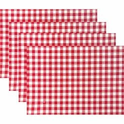 Top 10 ???? Benson Mills Brevard Gingham 4 Pc. Placemat Set ????