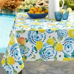 Best reviews of ???? Benson Mills Citrus Burst Fabric Print Tablecloth ⭐