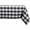 New ???? Design Imports Black Buffalo Check Tablecloth ????