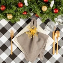 New ???? Design Imports Black Buffalo Check Tablecloth ???? -Benson Mills shop unnamed file 33