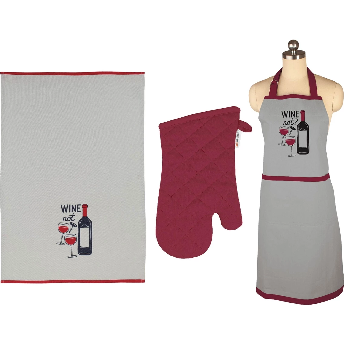 Best Sale ???? MUkitchen Kitchen Towel, Apron And Oven Mitt 3 Pc. Set ???? 1 Best Sale ???? MUkitchen Kitchen Towel, Apron And Oven Mitt 3 Pc. Set ????