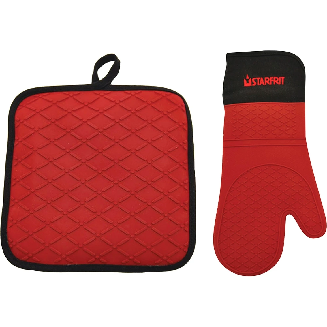 Outlet ✔️ Starfrit Silicone Oven Glove With Pot Holder/Trivet ???? 1 Outlet ✔️ Starfrit Silicone Oven Glove With Pot Holder/Trivet ????