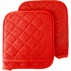 New ???? Lavish Home Oversized Heat Resistant Quilted Cotton Potholder 2 Pk. ???? 6 New ???? Lavish Home Oversized Heat Resistant Quilted Cotton Potholder 2 Pk. ???? -Benson Mills shop unnamed file 416