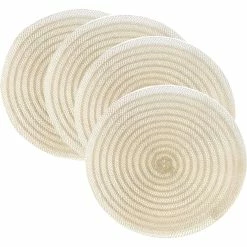 Best Sale ???? Benson Mills Prosecco Mica 15 In. Round Placemat 4 Pk. ????