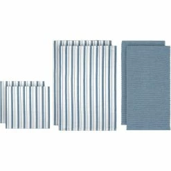 Promo ???? MUKitchen Basketweave Kitchen Towel, Dish Cloths And Solid Rigid Towel Set Of 3 ⌛ -Benson Mills shop unnamed file 511