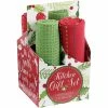 Discount ???? Design Imports Boughs Of Holly Kitchen Towel 4 Pc. Gift Set ????