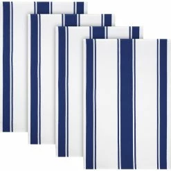 Promo ⭐ MUkitchen Classic Strip Kitchen Towels 4 Pk. ????