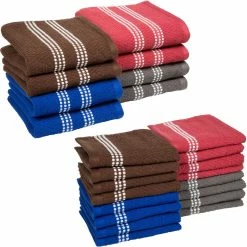 Cheapest ???? Lavish Home 100% Combed Cotton Dishcloth And Dishtowel 24 Pc. Set ????