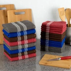 Cheapest ???? Lavish Home 100% Combed Cotton Dishcloth And Dishtowel 24 Pc. Set ???? -Benson Mills shop unnamed file 581