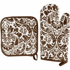 Cheap ???? Lavish Home Quilted Oven Mitt And Pot Holder ????