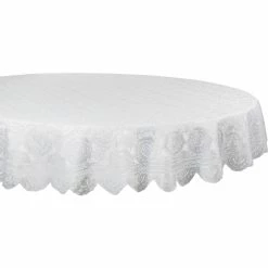 Top 10 ???? Design Imports Vintage Polyester Lace 63 In. Round Tablecloth ????