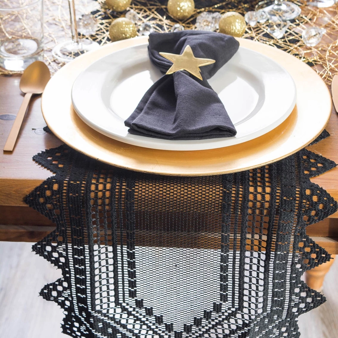 Flash Sale ???? Design Imports Nordic Lace Table Runner ⭐ 6 Flash Sale ???? Design Imports Nordic Lace Table Runner ⭐ - Image 6