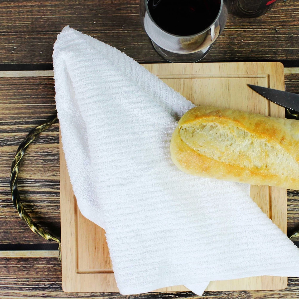 Hot Sale ✔️ 1888 Mills Classic Essential White Ribbed Bar Mop Kitchen Towel 5 Pk. ???? 4 Hot Sale ✔️ 1888 Mills Classic Essential White Ribbed Bar Mop Kitchen Towel 5 Pk. ???? - Image 4