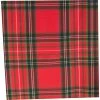 Coupon ???? Benson Mills Johnson Plaid Fabric Printed Set Of 4 Napkins 18 X 18 In. ????