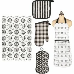 Discount ⌛ MUKitchen Kitchen Towel, Apron, Oven Mitt, Pot Holder And 2-in-1 Sponge ????