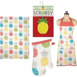 Deals ???? MUkitchen Kitchen Towel Oven Mitt Scrubsy Dish Cloth And Apron ????