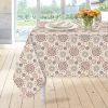 Top 10 ✔️ Homewear Linens Homewear Venetta Medallion PEVA Tablecloth 52 X 70 In. ⭐