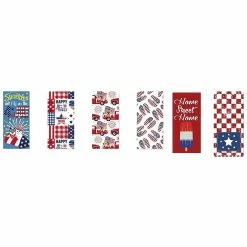 Outlet ???? Homewear Linens Happy 4th Of July Wagon Pups Kitchen Towel ❤️