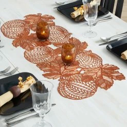 Best deal ???? Benson Mills Pumpkin Patch Pressed Vinyl Centerpiece 14.3 X 35.5 In. ????