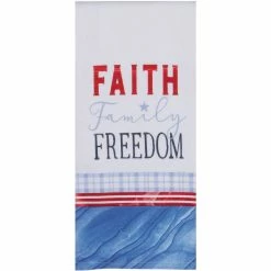 Brand new ???? Kay Dee Designs Faith, Family And Freedom Dual Purpose Terry Towel ✨