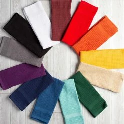 Deals ✨ Design Imports Solid Nautical Blue Waffle Terry Dishtowel 4 Pc. Set ???? -Benson Mills shop unnamed file 799