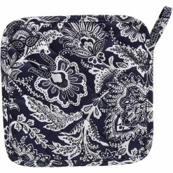 Deals ✔️ Vera Bradley Java Navy And White Pot Holder And Oven Mitt Set ???? -Benson Mills shop unnamed file 806